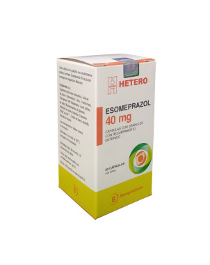 Esomeprazol 40 mg 30 cápsulas Hetero