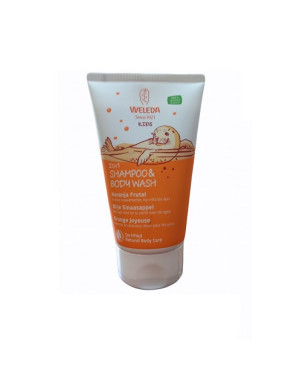 2 En 1 Champú y Gel De Ducha Para Niños Naranja Frutal 150 ml Weleda