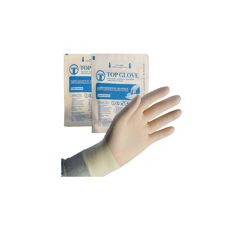 Guante estéril Top Glove Talla 6