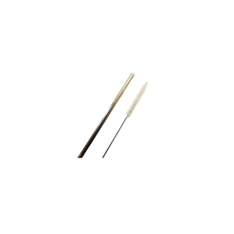 Bombilla de Acero Inoxidable Recta + Limpiador Weltun