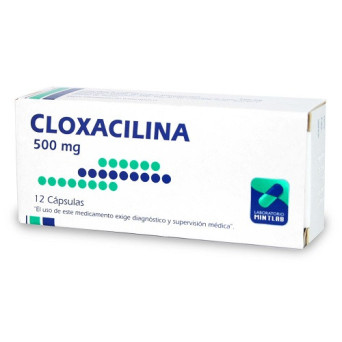 Cloxacilina 500 mg 12 capsulas