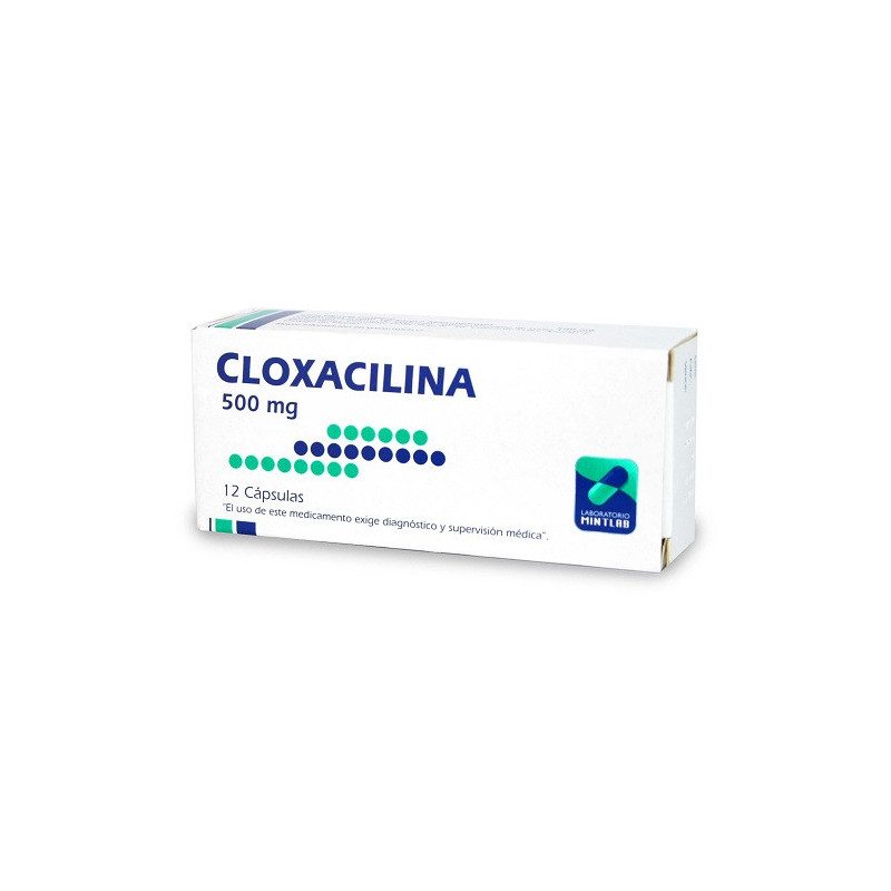 Cloxacilina 500 mg 12 capsulas