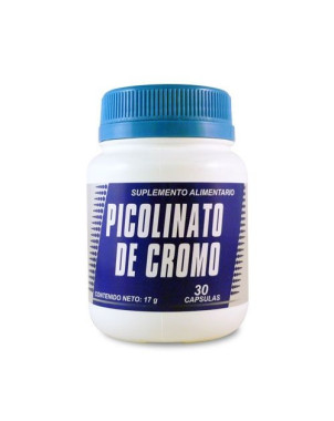 Picolinato de Cromo 200 mcg 30 capsulas
