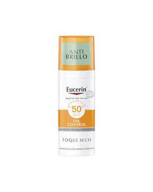 Eucerin Oil Control Sun Gel Cream Anti Brillo Facial Toque Seco Piel Mixta a Grasa 50 ML