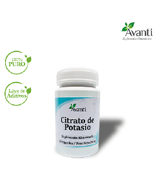 Citrato de Potasio 60 capsulas Avanti