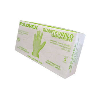 Guante Vinilo Eglovex Talla S 100 Unidades