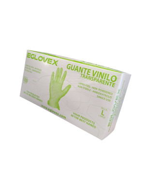 Guante Vinilo Eglovex Talla L 100 Unidades