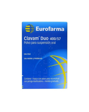 Clavam Duo 400/57 en 5 mL suspension 70 mL