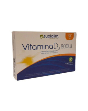 Vitamina D3 800 UI 30 comprimidos