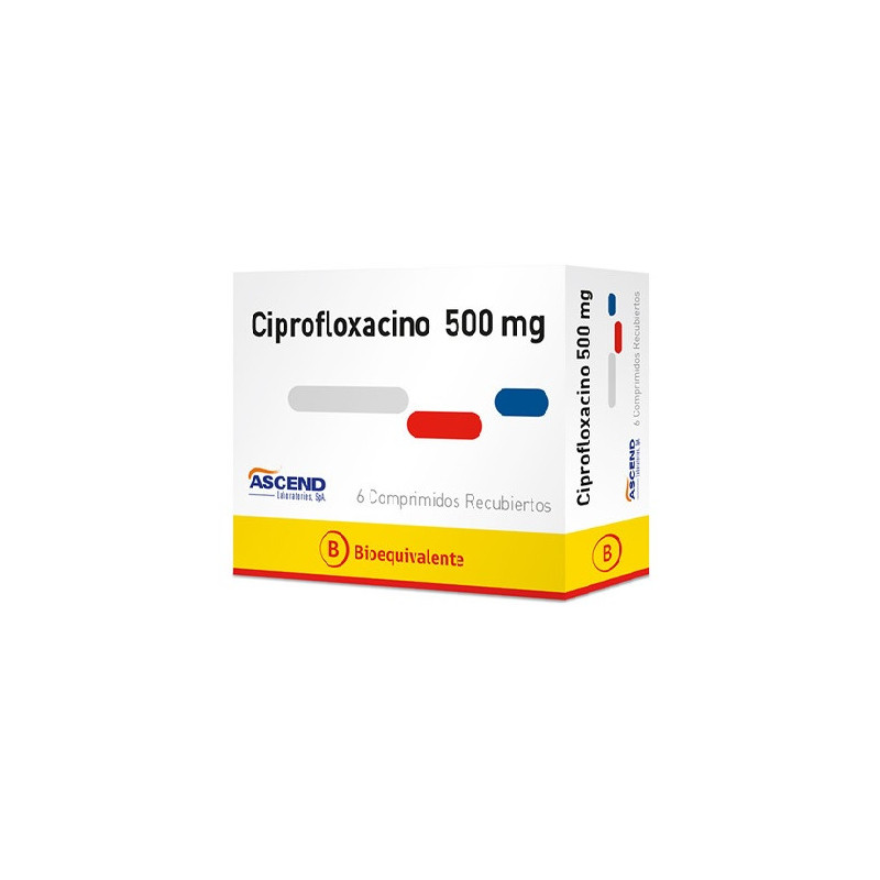 Ciprofloxacino 500 mg 6 comprimidos
