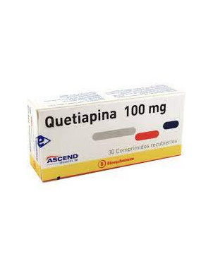 Quetiapina 100 mg x 30 comp Ascend