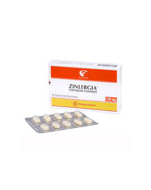 Zinlergia 120 mg x 30 comp