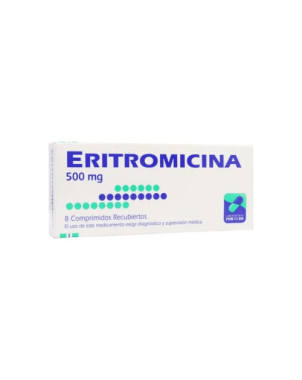 Eritromicina 500 Mg X 8 Comp Mintlab