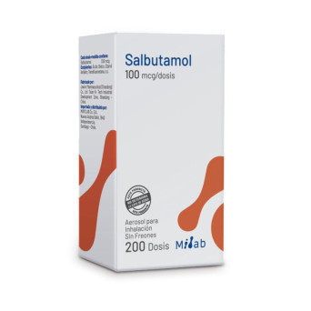 Salbutamol 100mcg/dosis 200 dosis Milab