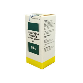 Lidocaina Clorhidrato solución tópica spray 10% 50 mL