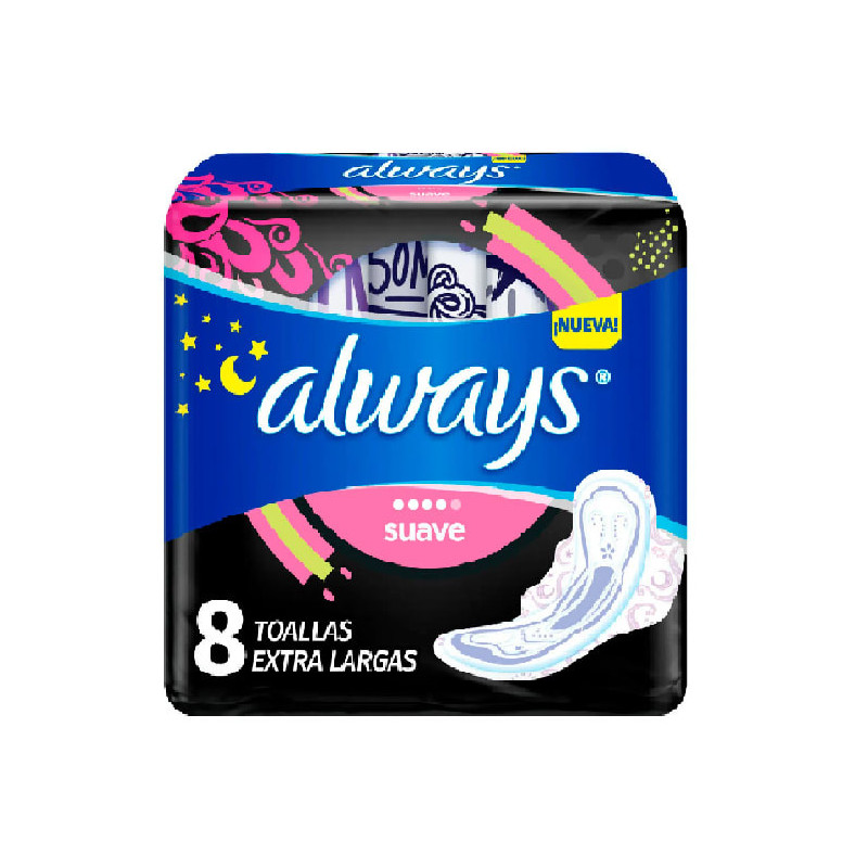 Always Toalla Higienica Nocturna 8 Unid