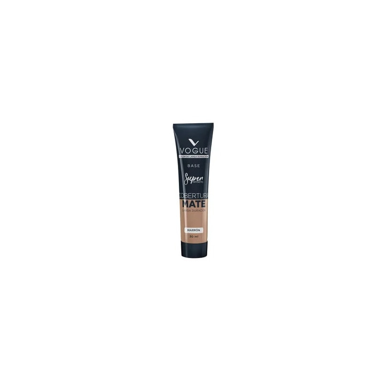 Base Cobertura Mate Larga Duracion Marron 30 Ml Vogue