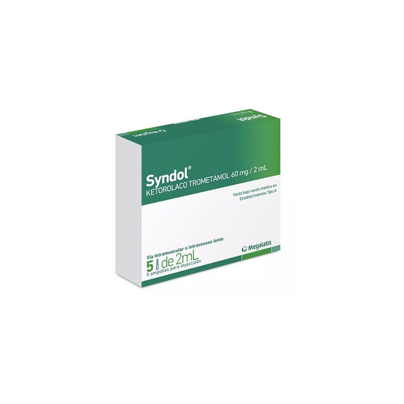 Syndol ampollas 30 mg/mL 5 unidades de 1 mL