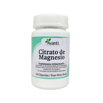Citrato de Magnesio 60 Caps Vegetales
