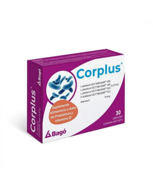 Corplus 30 capsulas Probióticos con Vitamina D