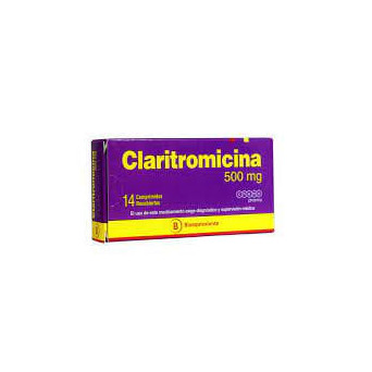 Claritromicina 500 mg 14 Comprimidos