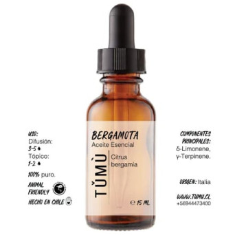 Aceite Esencial Bergamota 15 ml Tumu