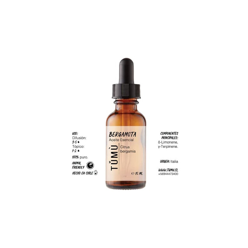 Aceite Esencial Bergamota 15 ml Tumu