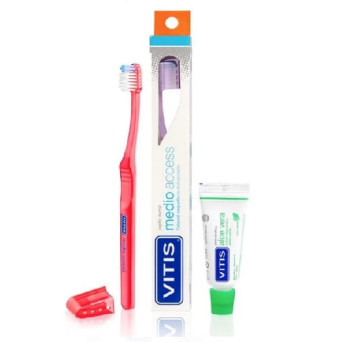 Vitis Cepillo Dental Medio Access + Mini Pasta