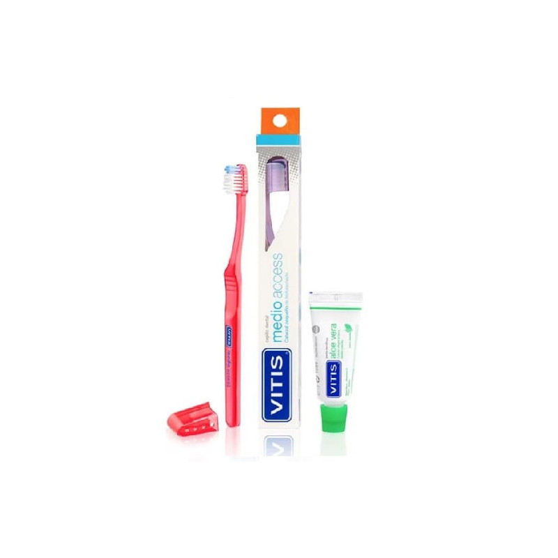 Vitis Cepillo Dental Medio Access + Mini Pasta
