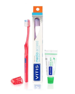 Vitis Cepillo Dental Medio Access + Mini Pasta