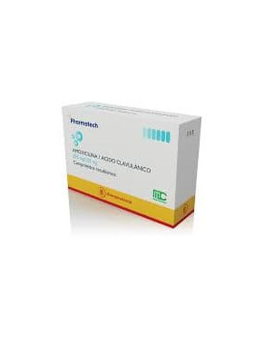 Amoxicilina + Acido Clavulanico 875mg/125mg x 14 Comprimidos recubiertos