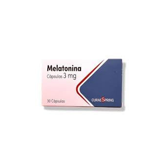 Melatonina 3 Mg 30 Capsulas Curaespring