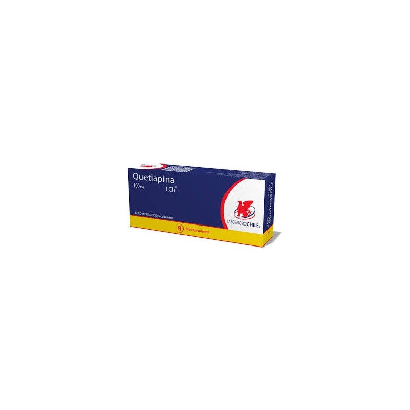 Quetiapina 100 mg x 30 comprimidos LCh