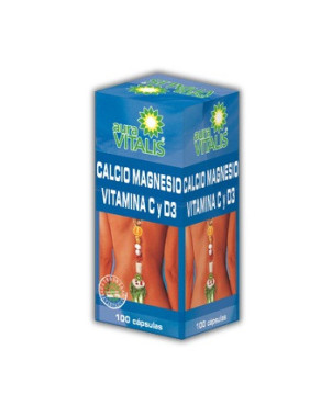 Calcio Magnesio Vitamina C y D3 100 capsulas