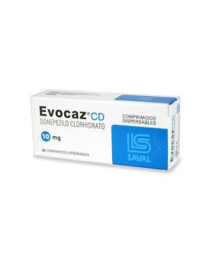 Evocaz CD 10 mg x 30 comp dispersables