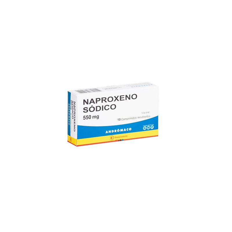 Naproxeno Sódico 550 mg. 10 comp. Lab. Andrómaco