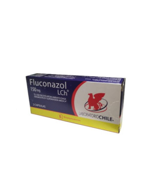 Fluconazol 150 mg. 2 cáps. Lab Chile