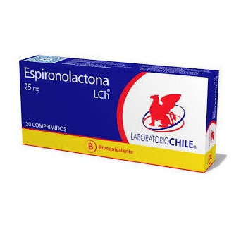 Espironolactona 25 mg x 20 Lab. Chile