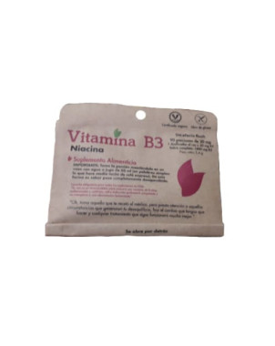 Vitamina B3 Niacina (Niacinamida) 90 porciones Dulzura Natural