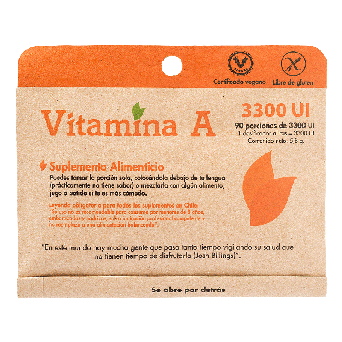 Vitamina A 3300 UI 90 porciones Dulzura Natural