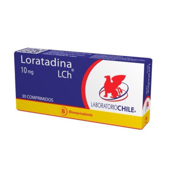 Loratadina 10 mg x 30 comp. Lab. Chile