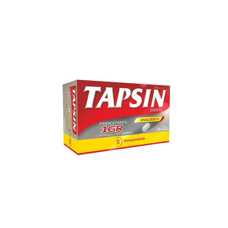 Tapsin 1 G 20 comprimidos