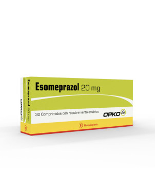 Esomeprazol 20 mg 30 Comprimidos Lab Opko
