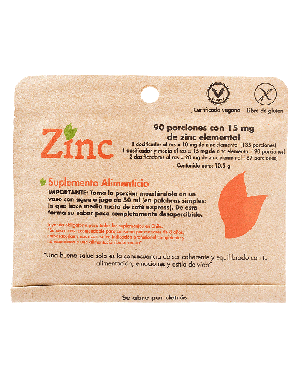 Zinc 90 Porciones De 15 Mg  Dulzura Natural