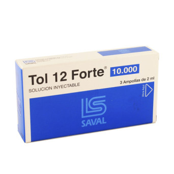 Tol 12 Forte 10.000 Sol. Inyectable 3 Ampollas