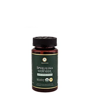 Spirulina Wellness 500 mg 90 tabletas Aquasolar