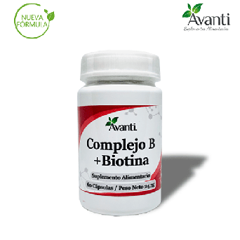 Complejo B + Biotina 60 capsulas Avanti