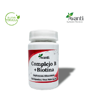 Complejo B + Biotina 60 capsulas Avanti