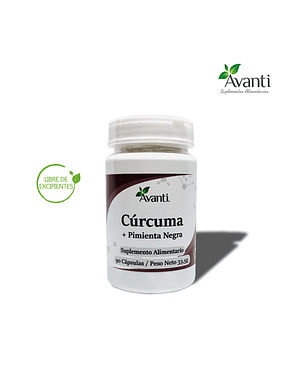 Curcuma + Pimienta Negra 90 caps. Avanti