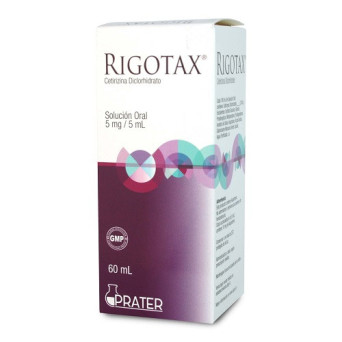 Rigotax jarabe 5mg/5mL x 60 mL
